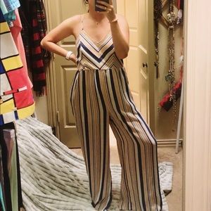 Striped Jumpsuit
